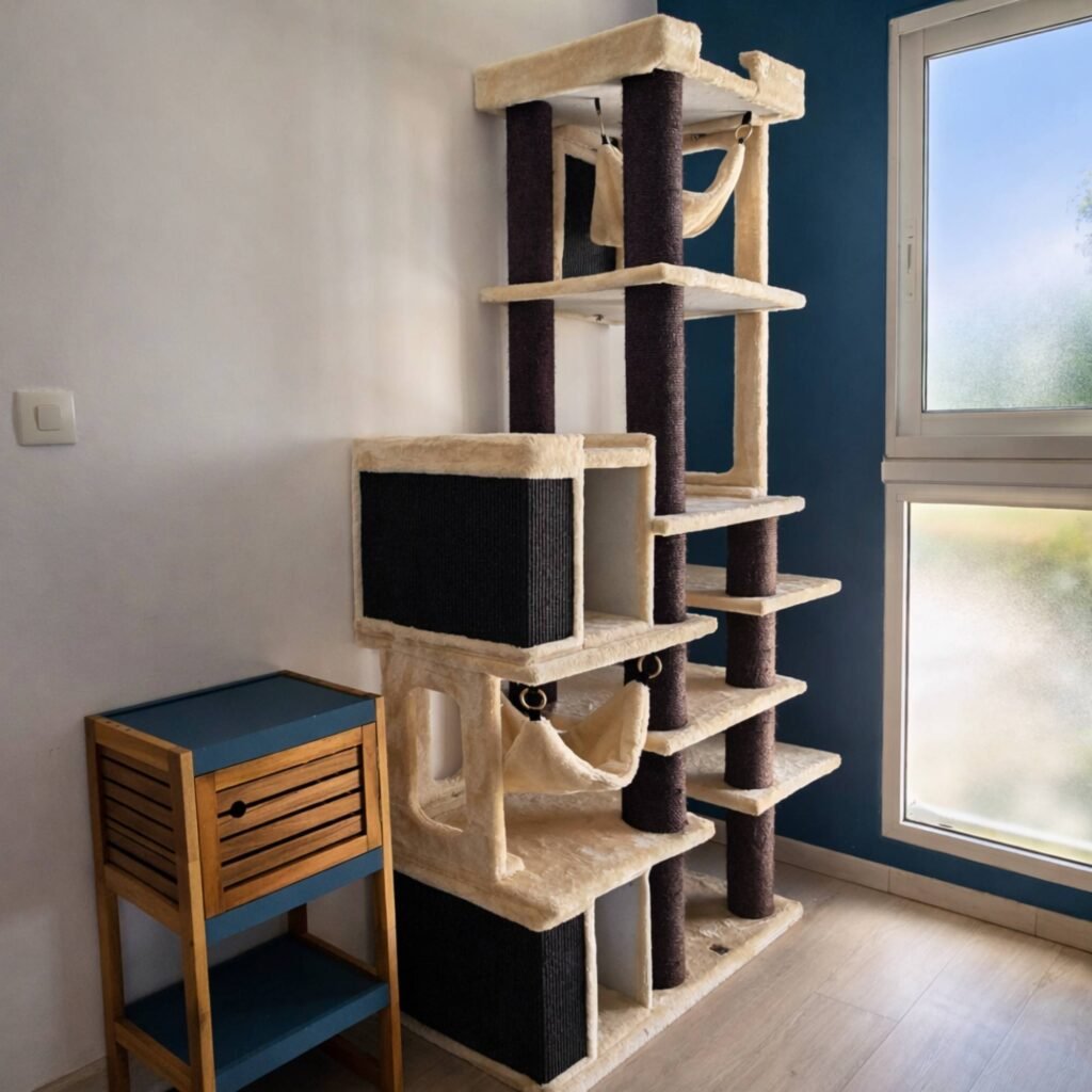 Photo Chambre standard intérieur Pension pour chats Chez Kisbee 974